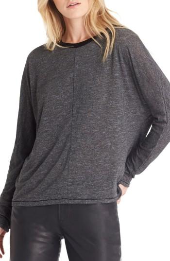 Women's Michael Stars Dolman Sleeve Jersey Top, Size - Black