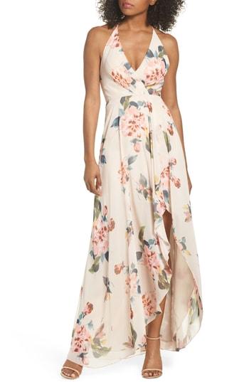 Women's Jenny Yoo Farrah Halter Gown (similar To 14w) - Pink