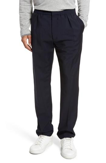 Men's Boss Payton Wool & Mohair Pants R - Blue