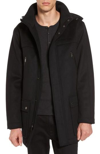 Men's Pendleton Bainbridge Wool Blend Parka - Black