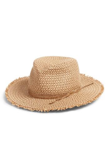 Women's Eric Javits Feliz Squishee Fedora - Brown