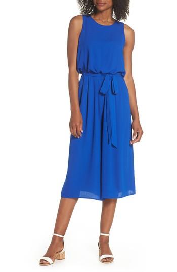 Women's Vince Camuto Moss Crepe Wide Leg Jumpsuit - Blue
