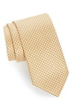 Men's John W. Nordstrom 'grayson Mini' Silk Tie, Size - Yellow