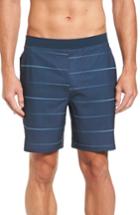 Men's Hurley Alpha Trainer Stripe Shorts, Size - Blue