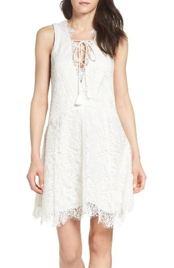 Women's Adelyn Rae Lace Shift Dress - White