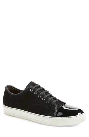 Men's Lanvin Low Top Suede Sneaker Us / 7uk - Black