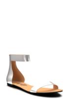 Women's Shoes Of Prey Ankle Strap Sandal Us / 33eu B - Metallic