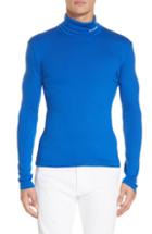 Men's Calvin Klein 205w39nyc Wool Jersey Turtleneck - Blue