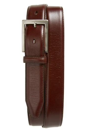 Men's Johnston & Murphy Calfskin Belt - Brown