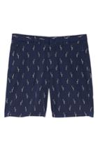 Men's Vilebrequin Embroidered Twill Shorts - Blue
