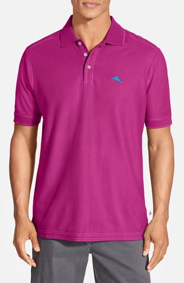 Men's Tommy Bahama 'the Emfielder' Original Fit Pique Polo - Purple