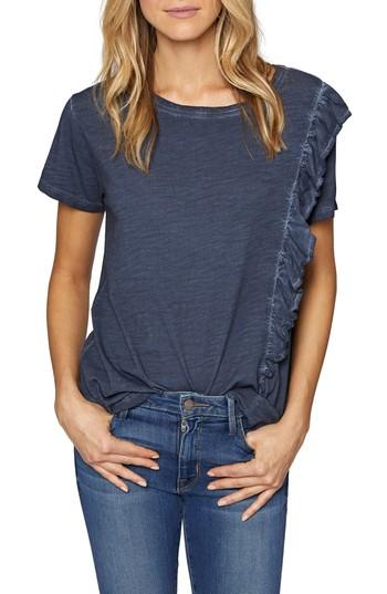 Women's Sanctuary Gia Ruffle Trim Tee - Blue