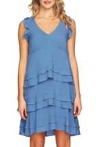 Women's Cece Sleeveless Tiered Ruffle Dress - Blue
