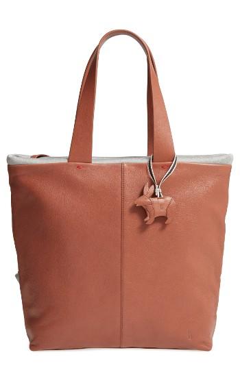 Ed Ellen Degeneres Monterey Leather Tote - Brown