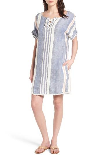 Women's Caslon Lace-up Shift Dress