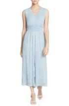 Women's Catherine Catherine Malandrino Braden Smocked Crop Jumpsuit - Blue