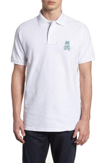 Men's Psycho Bunny Camo Polo (xs) - White