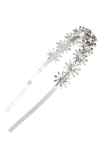 Tasha Flower Headband, Size - Metallic