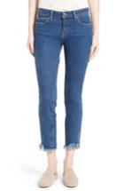 Women's Iro Jarod Crop Frayed Hem Skinny Jeans - Blue