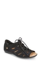 Women's Earth 'plover' Lace-up Sandal .5 M - Black