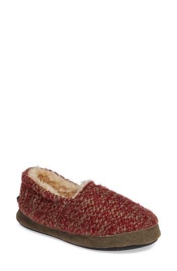 Women's Woolrich Whitecap Knit Slipper M - Red
