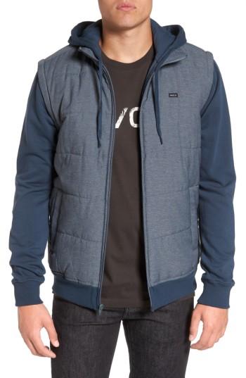 Men's Rvca Nor-points Zip Hoodie - Blue