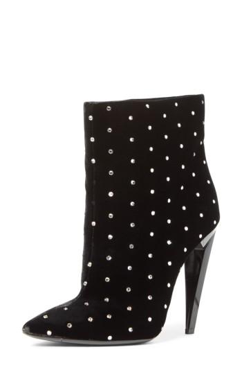 Women's Saint Laurent Freja Embellished Broken Heel Bootie Us / 35eu - Black