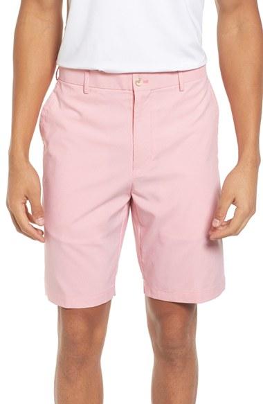 Men's Peter Millar Performance Corduroy Shorts - Red