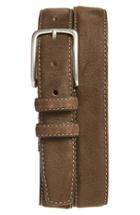 Men's Boconi 'tyler' Double Stitched Suede Belt