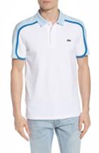 Men's Lacoste Made In France Colorblock Pique Polo (l) - White