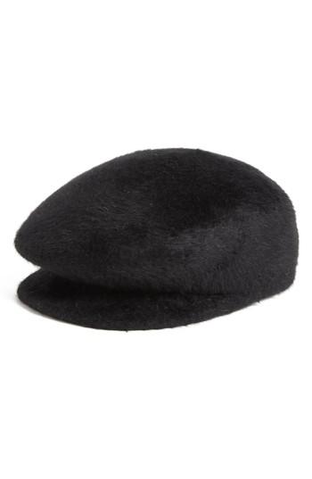 Women's Gigi Burris Millinery Tully Rabbit Fur Felt Newsboy Cap - Black