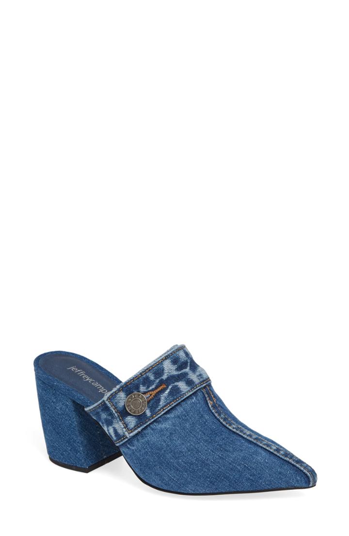 Women's Jeffrey Campbell Billy Jean Mule .5 M - Blue