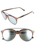 Men's Persol Sartoria 55mm Polarized Sunglasses - Fuoco E Ardesia/ Green Mirror