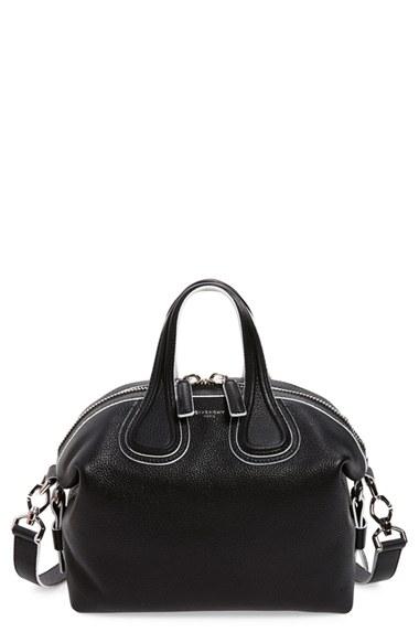 Givenchy 'small Nightingale' Leather Satchel - Black