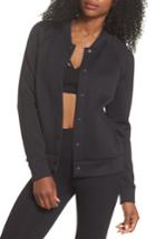 Women's Zella Arise Luxe Bomber Jacket - Black