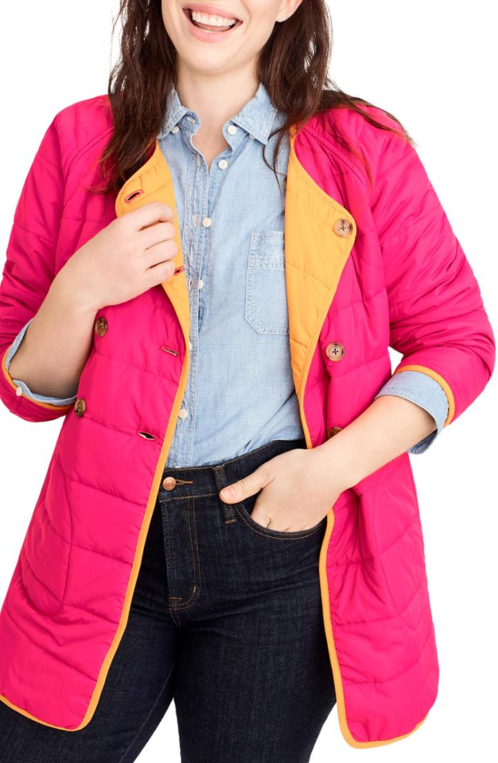 Women's J.crew Reversible Puffer Jacket