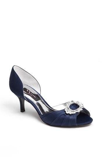 Women's Nina 'crystah' Embellished Satin Pump M - Blue