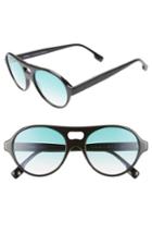 Women's Monse X Morgenthal Frederics Jenna 54mm Sunglasses - Black/ Green