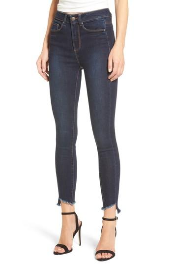 Women's Afrm Clark High Waist Skinny Jeans - Blue