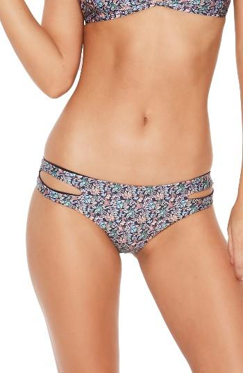 Women's L Space Reversible Classic Bikini Bottoms - Blue