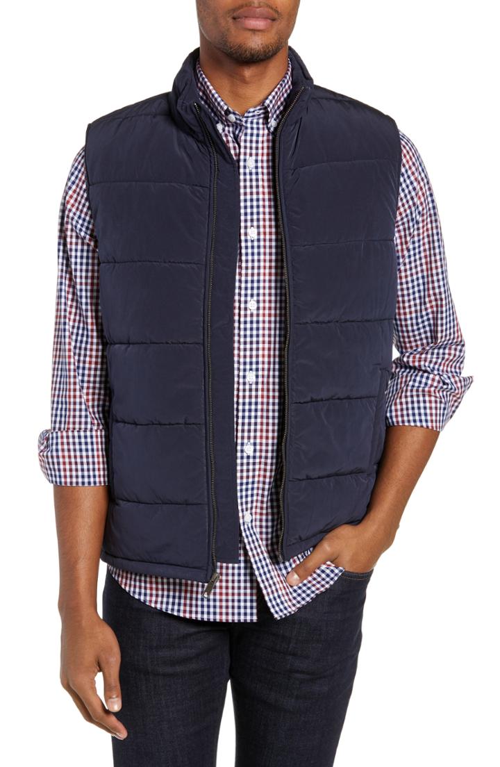 Men's Nordstrom Men's Shop Updated Quilted Vest - Blue