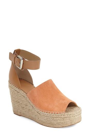 Women's Marc Fisher Ltd 'adalyn' Espadrille Wedge Sandal M - Orange