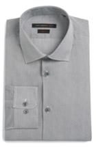 Men's John Varvatos Star Usa Slim Fit Geometric Dress Shirt .5 L - Black