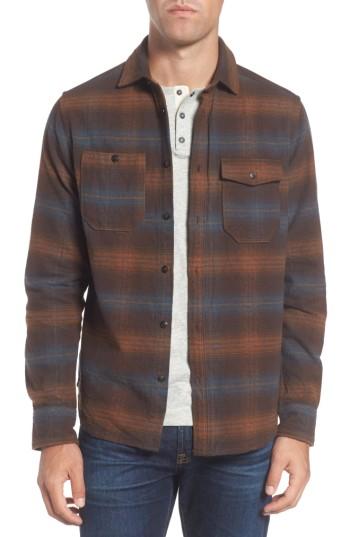 Men's Jeremiah Canyon Plaid Brushed Twill Shirt - Brown