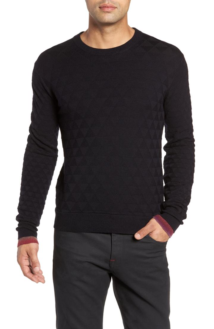 Men's Robert Graham Blackburn Classic Fit Sweater, Size - Black