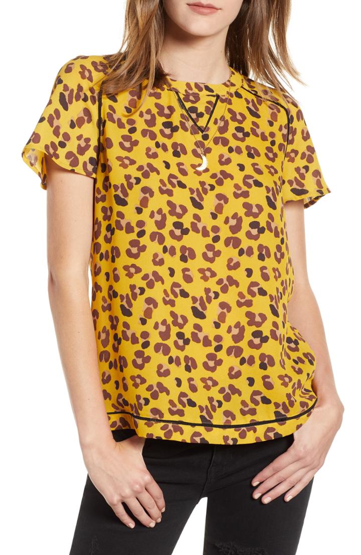 Women's Ming Wang Layered Hem Sleeveless Cotton Blend Blouse