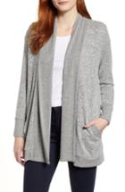 Women's Gibson Cozy Ribbed Cardigan - Grey