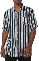 Men's Zanerobe Impression Stripe Rayon Shirt - White