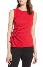 Women's Halogen Ruched Tank Top - Red