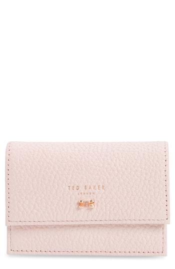 Women's Ted Baker London Eves Accordion Leather Card Case - Pink